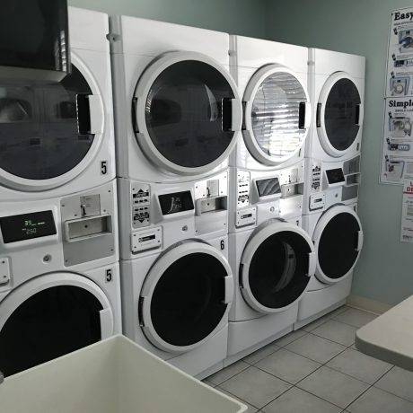dryers in the laundry area