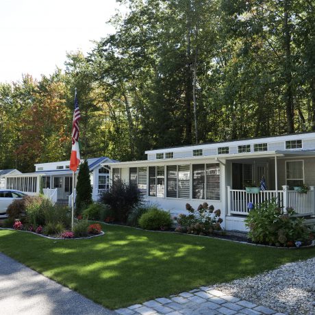 Exterior of Units at Seacoast Resort with big trees