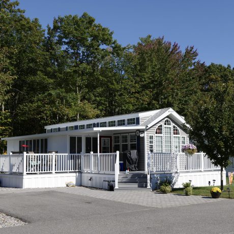 Exterior of Units at Seacoast Resort with big trees